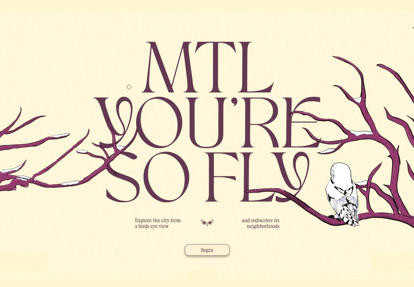 Mtl you're so fly, digital experience