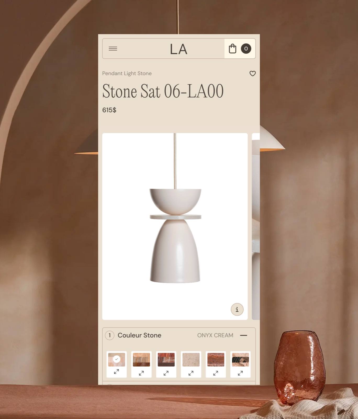 Luminaire authentik, e-commerce experience